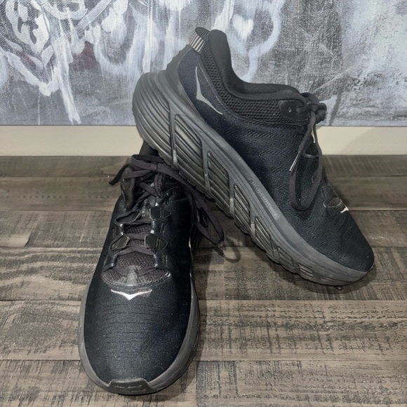 Hoka One One Gaviota 3 women's SZ 12 Black on Black